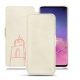 レザーケース Samsung Galaxy S10 - Blanc escumo