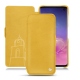Housse cuir Samsung Galaxy S10 - Jaune soulèu
