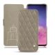 Samsung Galaxy S10 leather case - Darboun sabla - Couture