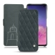 Capa em pele Samsung Galaxy S10 - Blu marino - Couture