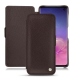 Custodia in pelle Samsung Galaxy S10 - Marron envoûtant
