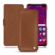 Samsung Galaxy S10+ leather case - Marron ( Nappa - Pantone 1615C ) 