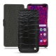 Housse cuir Samsung Galaxy S10+ - Crocodile nero
