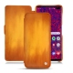 Housse cuir Samsung Galaxy S10+ - Orange Patine