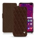 Funda de piel Samsung Galaxy S10+ - Châtaigne - Couture ( Pantone 476C ) 