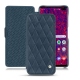 Samsung Galaxy S10+ leather case - Jean vintage - Couture