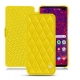 Capa em pele Samsung Galaxy S10+ - Jaune fluo - Couture