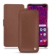 Samsung Galaxy S10+ leather case - Marron délicat