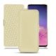 Custodia in pelle Samsung Galaxy S10 - Beige PU
