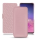 Housse cuir Samsung Galaxy S10 - Rose PU