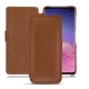Funda de piel Samsung Galaxy S10 - Marron PU