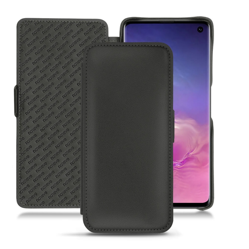レザーケース Samsung Galaxy S10 - Noir PU