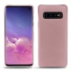 Custodia in pelle Samsung Galaxy S10 - Rose ( Nappa - Pantone 2365C ) 