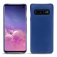 Lederschutzhülle Samsung Galaxy S10 - Bleu océan ( Nappa - Pantone 293C ) 