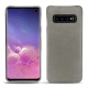 Custodia in pelle Samsung Galaxy S10 - Acier vintage ( Pantone 403C ) 