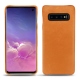 Capa em pele Samsung Galaxy S10 - Mandarine vintage ( Pantone 165C ) 