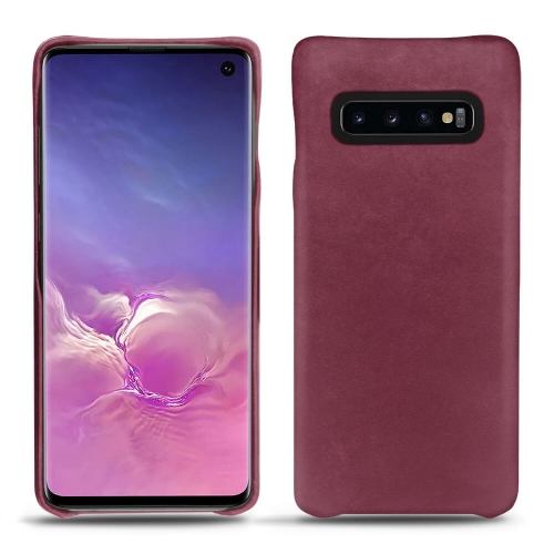 Samsung Galaxy S10 leather cases and coversPrune vintage ( Pantone #612434 ) 