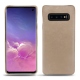 Lederschutzhülle Samsung Galaxy S10 - Taupe vintage ( Pantone 7530C ) 