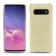 Lederschutzhülle Samsung Galaxy S10 - Ivoire ( Sleek P C12 - White ) 