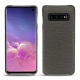 Coque cuir Samsung Galaxy S10 - Anthracite ( Pantone 424C ) 