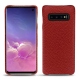 Custodia in pelle Samsung Galaxy S10 - Tomate ( Pantone 187C ) 
