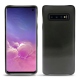 Samsung Galaxy S10 leather cover - Onyx ( Black ) 