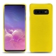 レザーケース Samsung Galaxy S10 - Jaune fluo