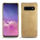 Lederschutzhülle Samsung Galaxy S10 - Serpent sabbia
