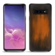 Samsung Galaxy S10 leather cover - Marron Patine
