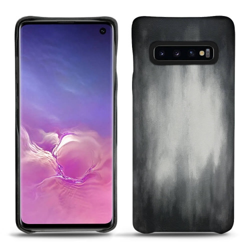 Capa em pele Samsung Galaxy S10Gris Patine