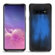 Custodia in pelle Samsung Galaxy S10 - Bleu Patine