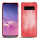 Custodia in pelle Samsung Galaxy S10 - Rose Patine