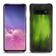Coque cuir Samsung Galaxy S10 - Vert Patine