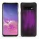 Capa em pele Samsung Galaxy S10 - Violet Patine