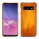 Capa em pele Samsung Galaxy S10 - Orange Patine