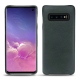 Coque cuir Samsung Galaxy S10 - Blu marino