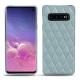 Custodia in pelle Samsung Galaxy S10 - Bleu ciel - Couture ( Nappa - Pantone 277C ) 
