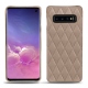 Custodia in pelle Samsung Galaxy S10 - Taupe vintage - Couture