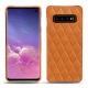 Lederschutzhülle Samsung Galaxy S10 - Mandarine vintage - Couture