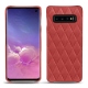 Lederschutzhülle Samsung Galaxy S10 - Cerise vintage - Couture