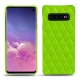Funda de piel Samsung Galaxy S10 - Vert fluo - Couture