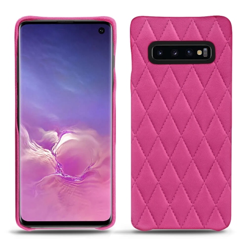 Lederschutzhülle Samsung Galaxy S10Rose BB - Couture ( Pantone #DB599F )