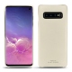 Lederschutzhülle Samsung Galaxy S10 - Blanc PU