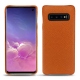Funda de piel Samsung Galaxy S10 - Orange vibrant