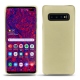 Funda de piel Samsung Galaxy S10+ - Beige ( Nappa - Pantone 7502C ) 