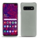 가죽 커버 Samsung Galaxy S10+ - Gris ( Nappa - Pantone W428C ) 