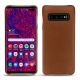 Lederschutzhülle Samsung Galaxy S10+ - Marron ( Nappa - Pantone 1615C ) 