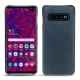 Funda de piel Samsung Galaxy S10+ - Jean vintage ( Roughtcut - Pantone 285U  ) 