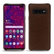 Lederschutzhülle Samsung Galaxy S10+ - Châtaigne ( Pantone 476C ) 