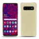 가죽 커버 Samsung Galaxy S10+ - Ivoire ( Sleek P C12 - White ) 